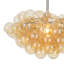 Bubbles Chandelier with Amber Glass-280817178