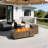 Joycie 12.6’’ H x 42’’ W Metal Propane Outdoor Gas Fire Pit Table-1306606815
