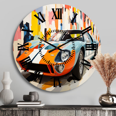 Horloge murale orange orange