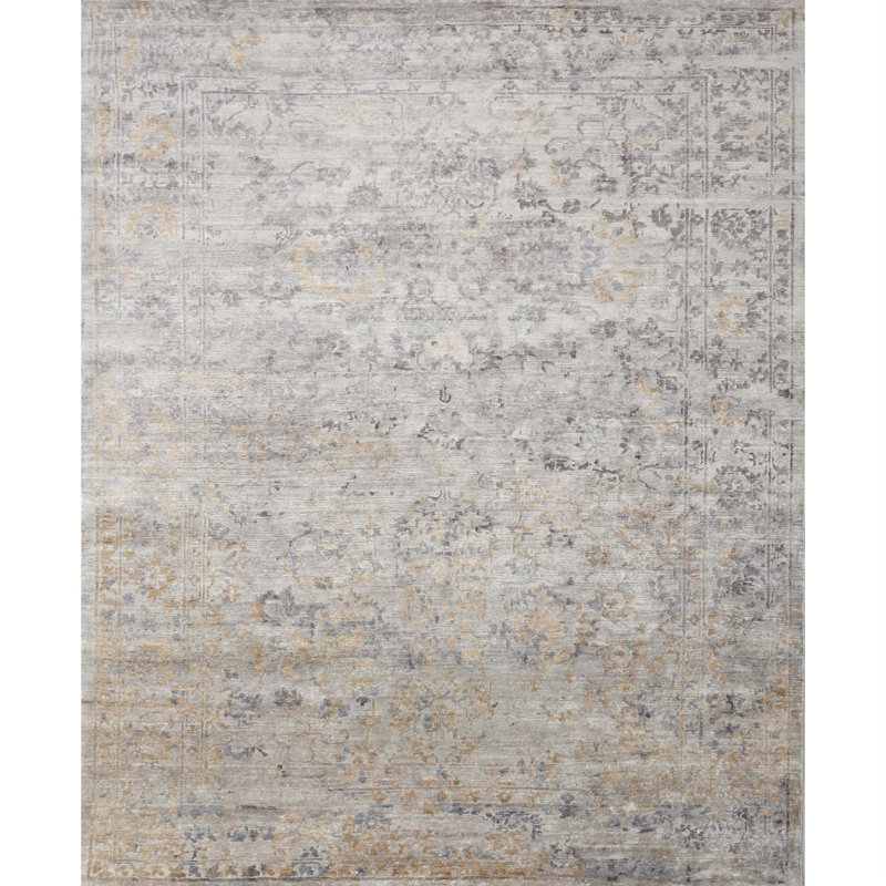 Viscose Floral Indoor Rug