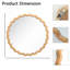 Miroir mural rond 27,5 pouces pour meuble-lavabo