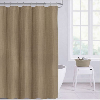 Rideau de douche simple 100% coton
