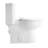 Comfortable Toilet With 17" Seat, 1.1/1.6 Dual Flush, Rimless Sanitary Basin, Quiet Gloss White 006 For Bathroom One Piece Hygienic Ceramic Silent