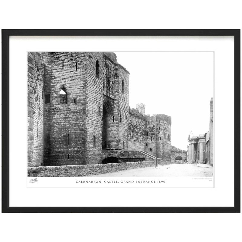 Caernarfon, Castle, Grand Entrance 1890 - Single Picture Frame Print, 60cm H x 80cm W x 2.3cm D