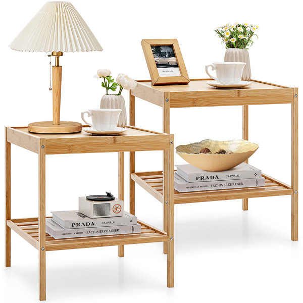 Ebern Designs Solid Wood Nightstand & Reviews | Wayfair Solid Wood Nightstand