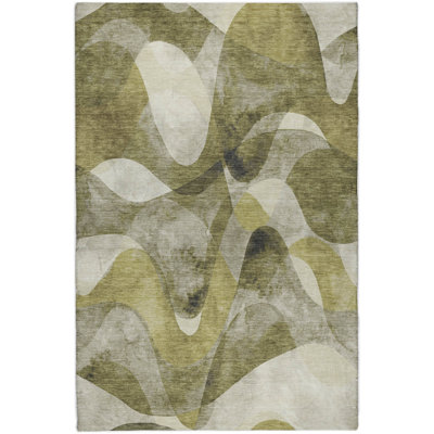Premium Machine Washable Dream Shag ADS536 Abstract Rug