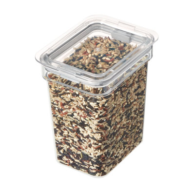 iDesign Small Tall Dry Goods Storage Bin, the iD Fresh Collection, Clear Bin
