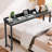 Dakera 70.8'' W Overbed Table with Wheels, Rolling Bed Desk, Writing Desk for Queen/Full Size Bed, MDF Panel + Metal Legs-841456724