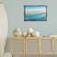 Cadre flottant Serene Waves at Sunrise, design par Mary Lou Johnson-2032533972-2032533968