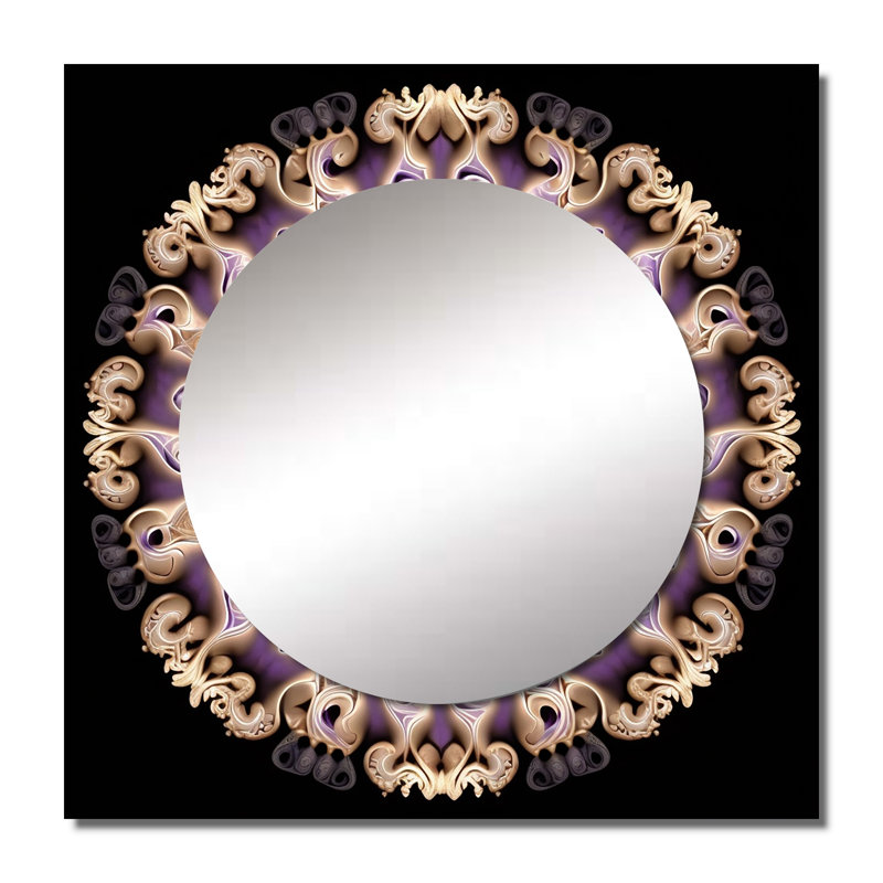 Art mural miroir de salon Ferando - Fractals, 23 po x 23 po