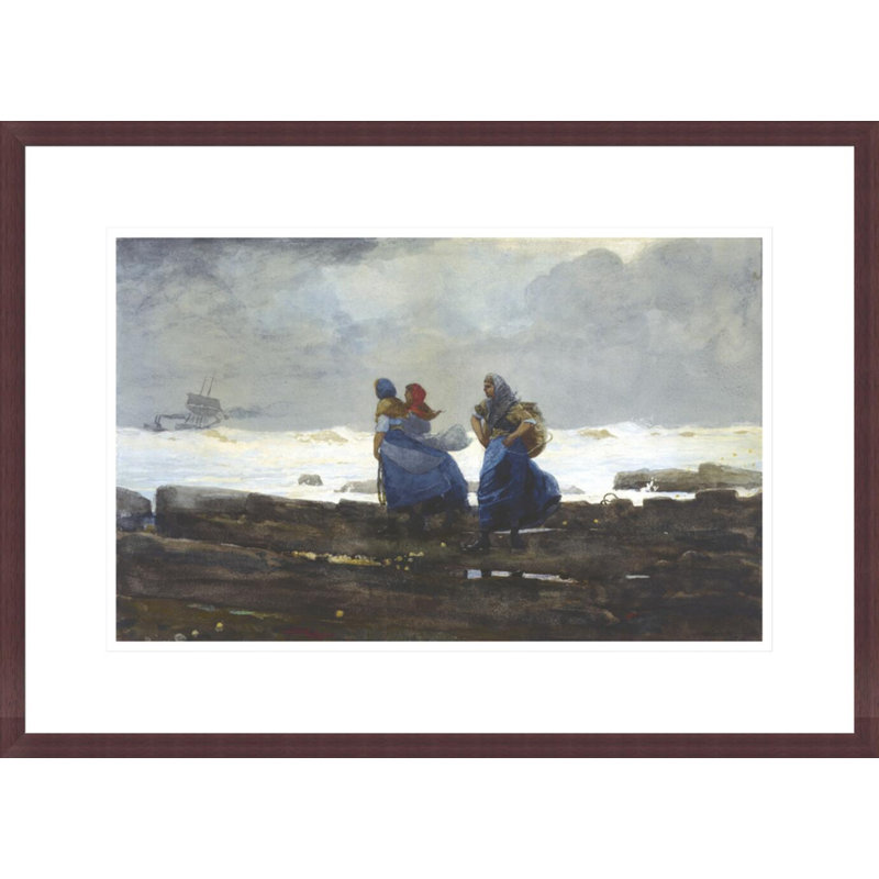 «Fishwives» par Winslow Homer, impression giclée sur cadre, H 15,74 po x l 21,75 po