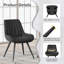 Modern Dining Chairs 54.8*46.9*83.2cm Tech Fabric Upholstery with Stylish Design Sofa-Level Cushioning Pet-Friendly Durable Scratch Resistant for Kitchen Dining Room or Home Office-1013287189-1034794734