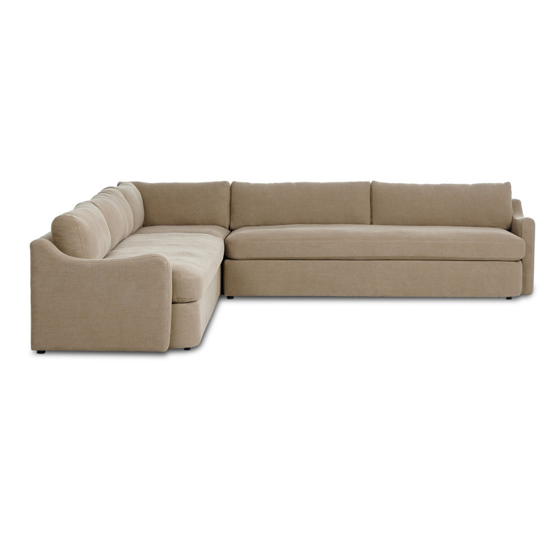 Aurelia 3-Piece Sectional, Broadway Canvas Linen 