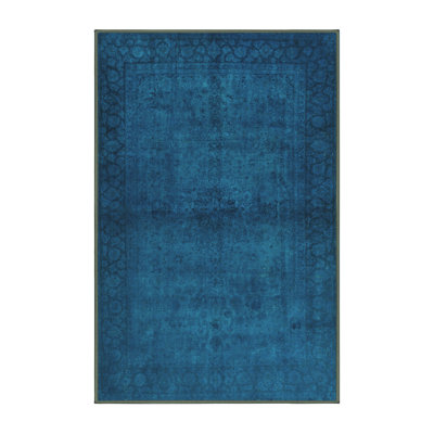 Tapis turquoise Maudine Contemporary 1951