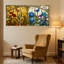 Ensemble de 3 reproductions d'art mural sur toile en vitrail-845705918