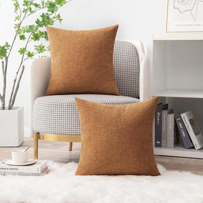 Pack Of 2 Throw Pillow Covers Soft Chenille Pillow Covers For Sofa Living Room Couch Solid Dyed Cases Pack Of 2 Throw Pillow Covers Soft Chenille Pillow Covers For Sofa Living Room Couch Solid Dyed Cases