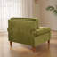 Fauteuil d'appoint à accoudoirs roulés encastrés-67161037