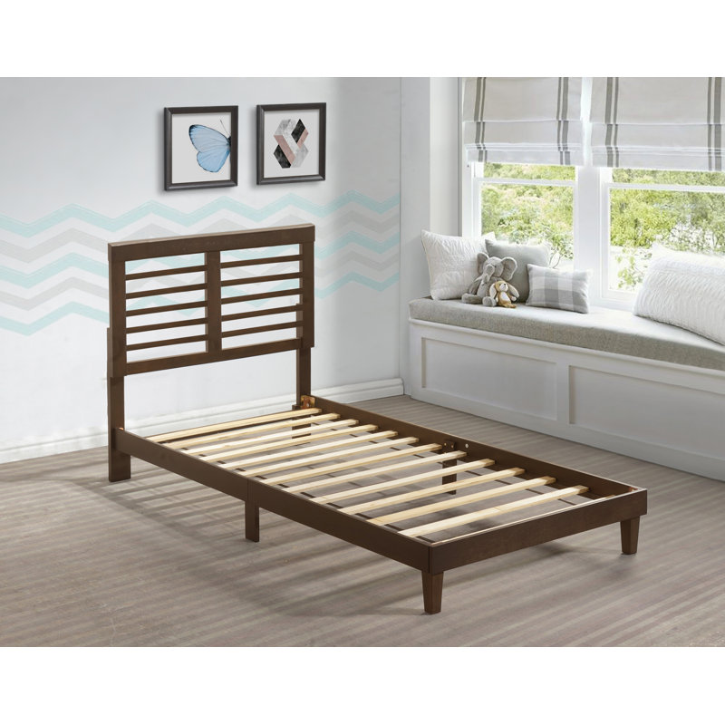 Isaul Slat Bed, Twin XL, Brown