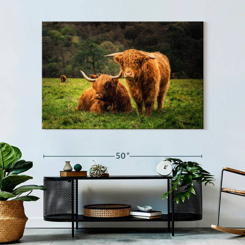 Brampt Highland Cow Friends, H 34 po x l 51 po