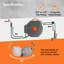 VonHaus 20m Auto Rewind Hose Reel