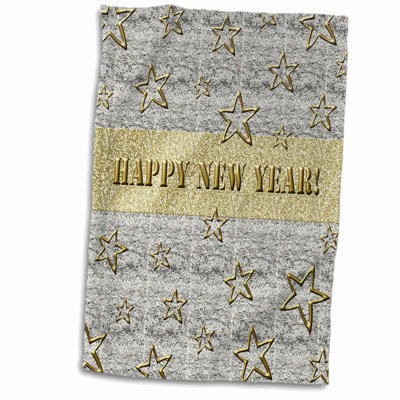 Starlit New Year Hand Towel - 15x22