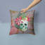 Coussin intérieur/extérieur à fleurs crâne-2005397410