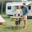 Table de camping pliable, 3 petites tables pliantes en aluminium réglables avec poignée de transport, portables, pour l'extérieur-128886903-128886907