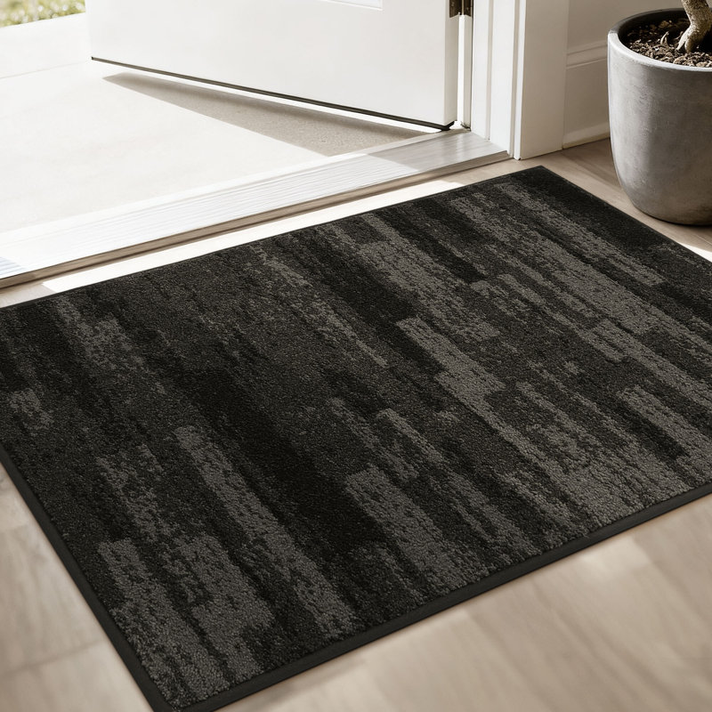 Non-Slip Indoor Doormat, 61cm W x 91.4cm L, Dark Grey