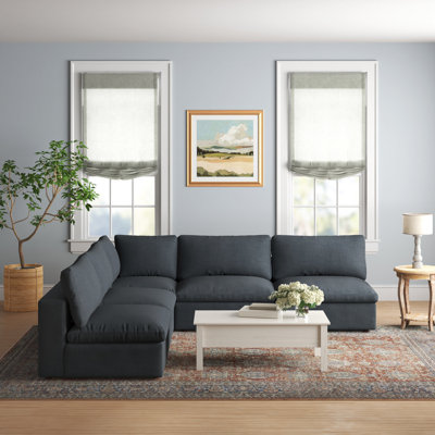 Ensemble de canapé modulaire rembourré en duvet 5 pièces Copper Grove Hrazdan