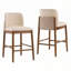 Tabouret de comptoir rembourré en bois-161700672