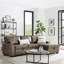 Makynzie 3 Seater Faux Leather Sofa Bed-1721210029