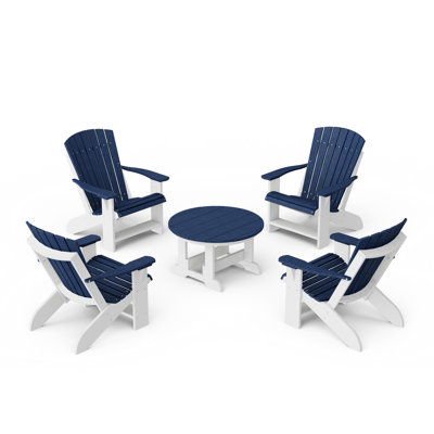 Ensemble de conversation de chaise Adirondack 5 pièces Heritage