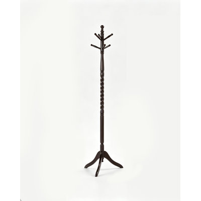 71.5" Free Standing Twist Wooden Coat Rack