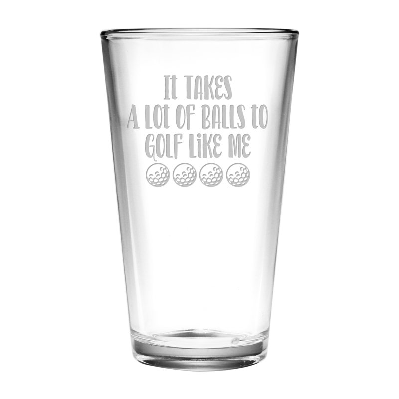 Verre à pinte 16 oz golf like me Jasen
