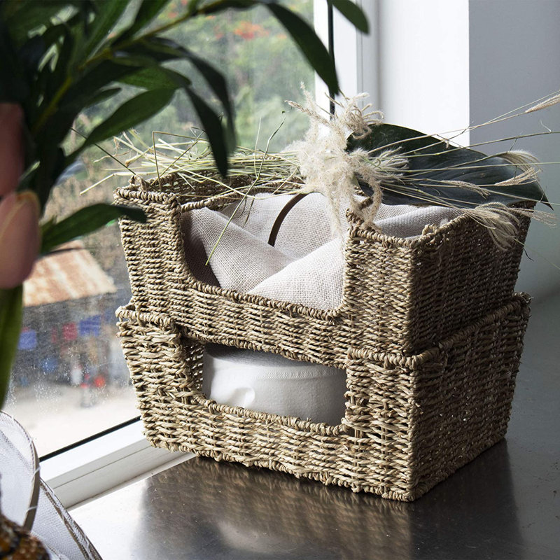 Bay Isle Home Wicker Decorative Basket
