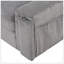 Upholstery Sleeper Sectional Sofa With Storage Bags And 2 Cup Holders  On Arms-118043397