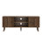 Mid-Century Modern 55" TV Stand For Tvs Up To 65 Inch, Wood Entertainment Center With Storage Cabinets, Adjustable Shelves And Cable Management, Walnut