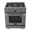 KUCHT 30 po. 4,2 pieds cubes Cuisinière au gaz naturel 4 brûleurs en acier inoxydable avec thermostat Kucht Horus-428720141-428720140