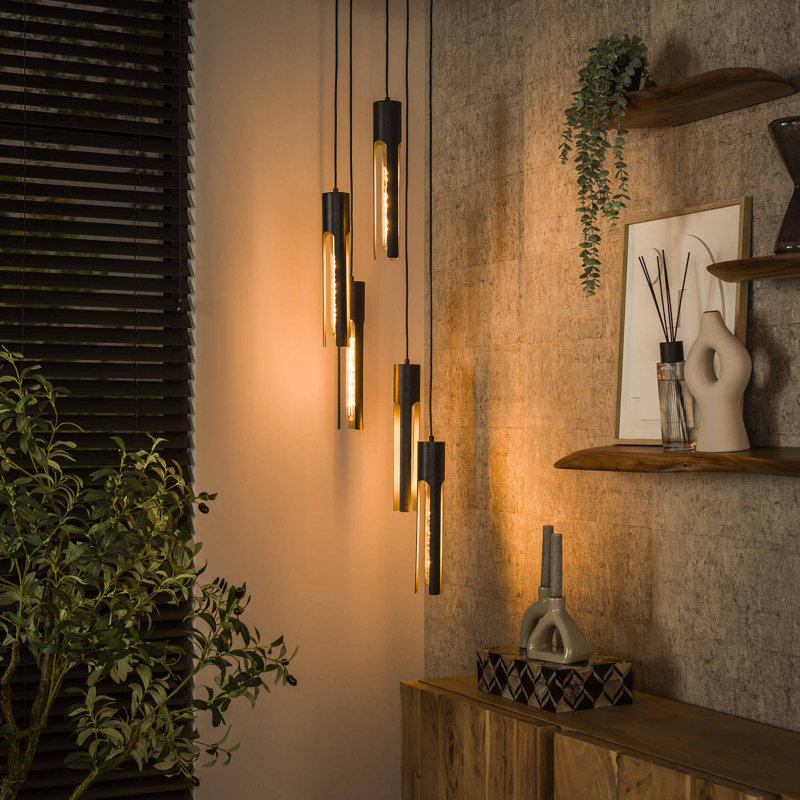 Ashaun 5 - Light Satin Black Pendant