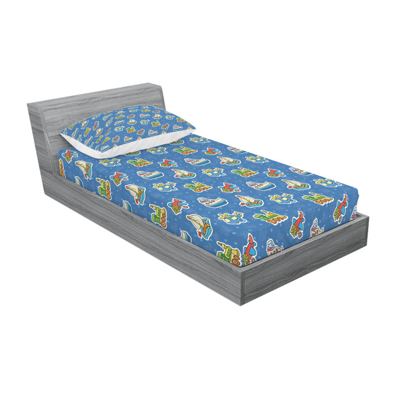 Ensemble de draps jouets, Ensemble de draps pour lit simple avec drap-housse