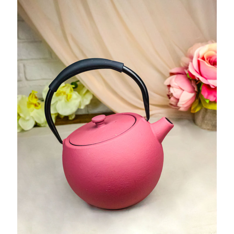 Théière en fonte 28 oz pastel rose pastel, Pink