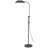 Arc Floor Lamp With Pull Chain, 42-58 Inch Adjustable Pole, Gray Metal
