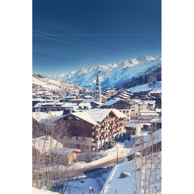 La Clusaz - Photographie sur toile tendue, H 12 po x l 8 po