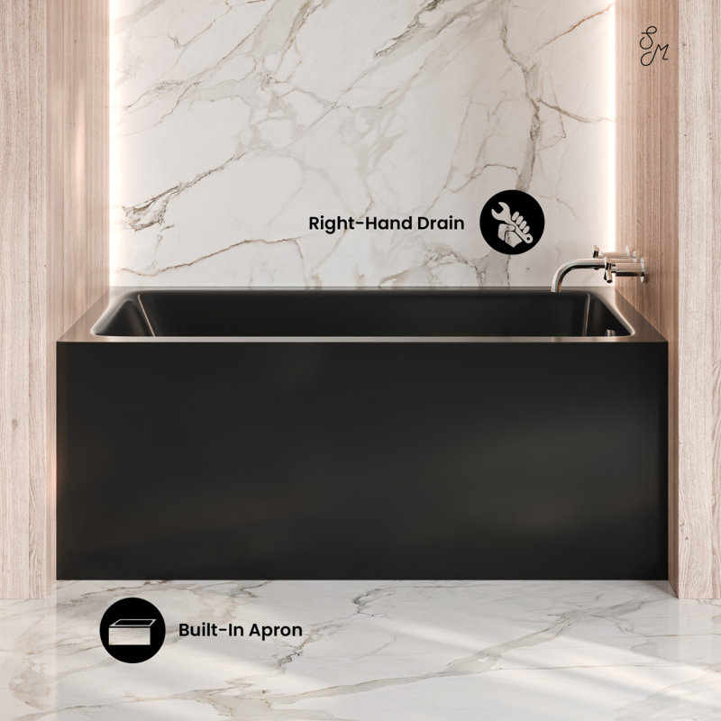 Baignoire avec tablier de trempage gauche 54 x 30 Voltaire, Oui