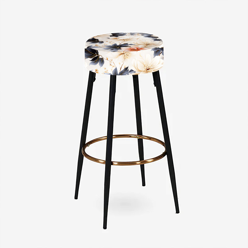 Ensemble de 2 tabourets de bar Coastal Tranquil Florals