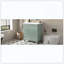 Lavabo de salle de bain autoportant en céramique massif avec 3 tiroirs en bois massif à fermeture en douceur-463329441