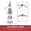Arbre de Noël artificiel pin enneigé 9 pi avec branches réalistes et 1159 pointes, vert