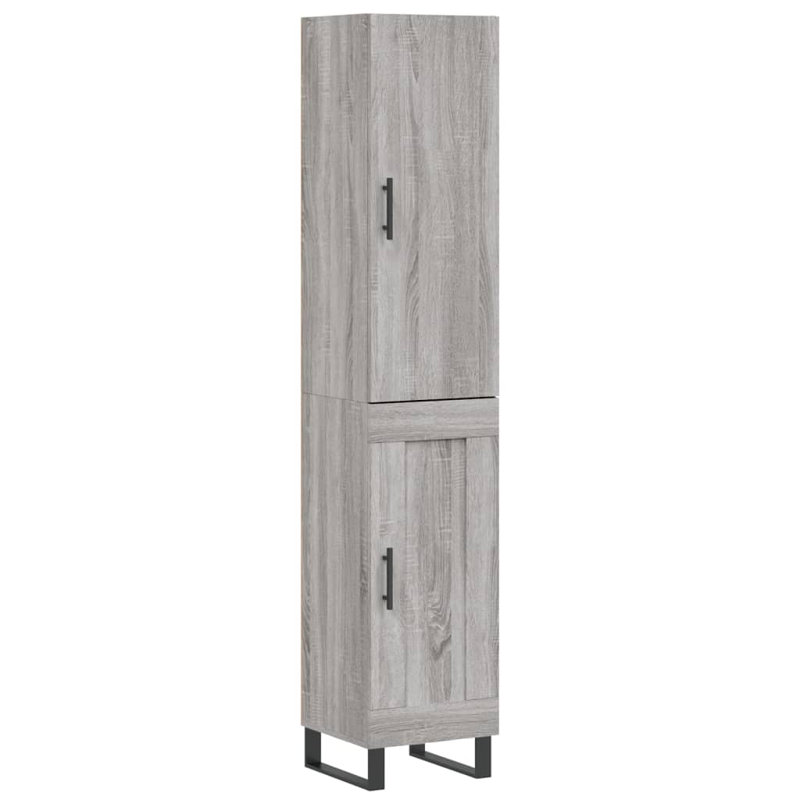 34.5cm Sideboard, Grey Sonoma