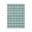3' X 5' Teal Blue And Ivory Plaid Washable Indoor Outdoor Area Rug