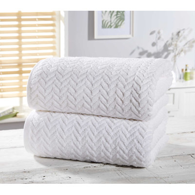 100% Cotton Bath Towels - Set of 2